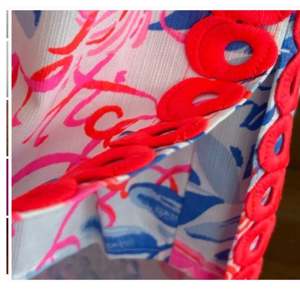 NWT LILLY PULITZER SIZE 12 SADIE MAXI SHIFT ROMPER *SUN SEA SAND* RESORT WHITE - Picture 4 of 4